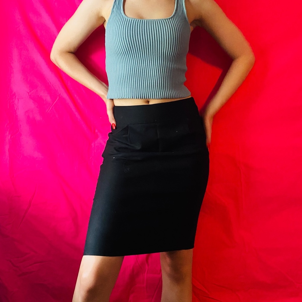 J. Crew Black Pencil Skirt